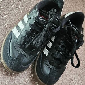 Adidas Kids Black and White Sneakers